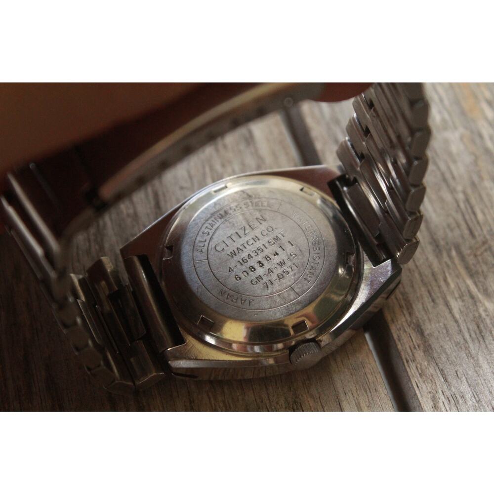Vintage 1972 Citizen Automatic Mens Silver Watch W/daydate & Gold accents - Picture 5 of 8